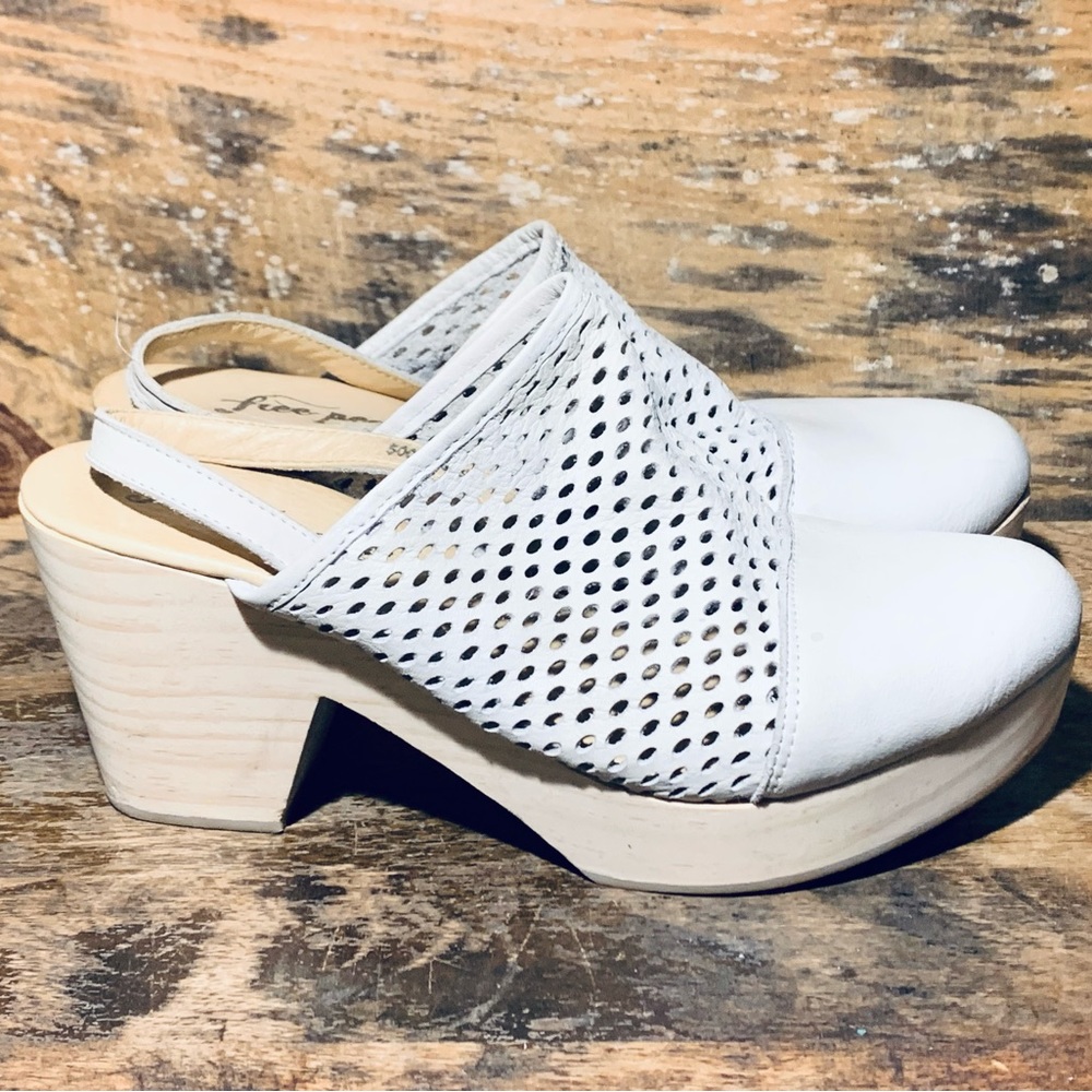 NEW, Free People Leather Platform Clog